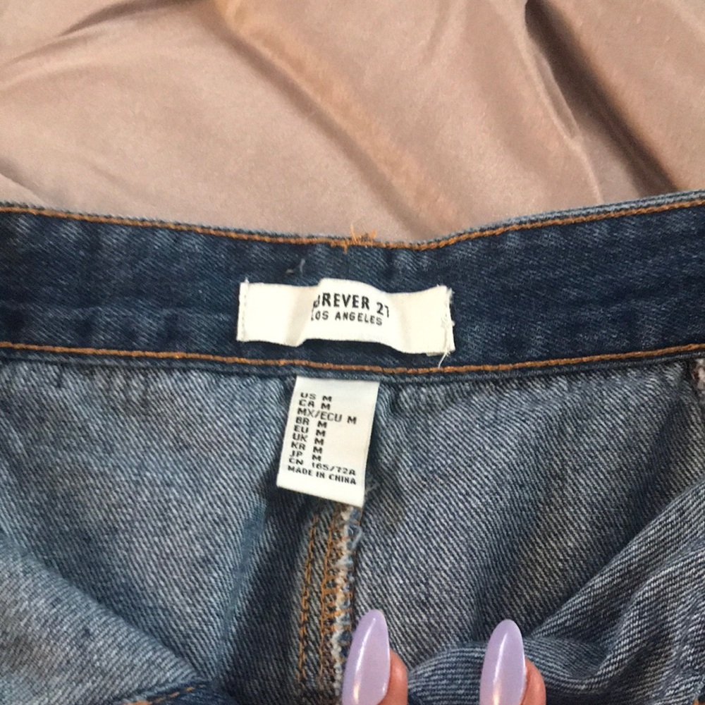 • Forever 21 Denim Blue Skirt New With Tags - Picture 4 of 11